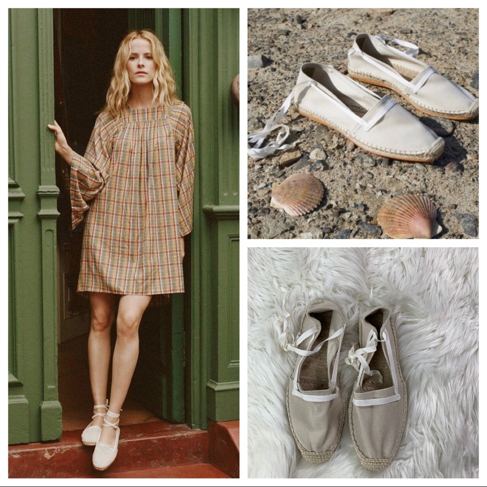 Doen Salvadore Espadrilles in Milky Way Sz 35 NWOT